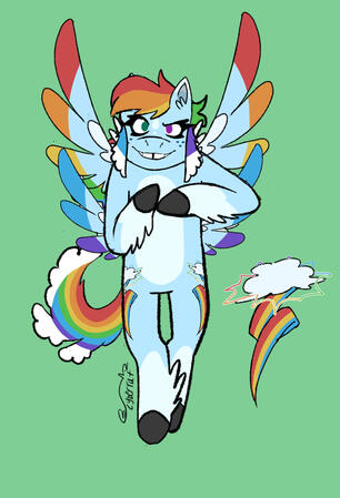 Rainbowdash redesign Rainbowdash redesign